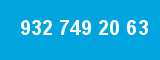 932 749 20 63